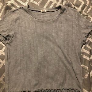 Grey cropped top